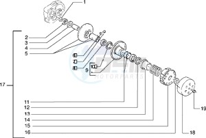 Typhoon 125 X drawing Driven pulley