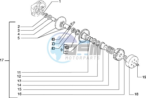 Driven pulley