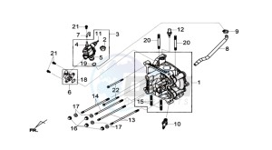 GTS 125I ABS drawing CYLINDER HEAD CPL