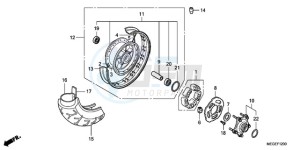 VT750CA9 Europe Direct - (ED / MME) drawing REAR WHEEL