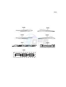 J300 ABS SC300BGFA XX (EU ME A(FRICA) drawing Decals(Green/Black)