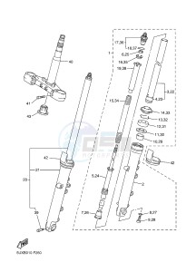 XJR1300C XJR 1300 (2PN3) drawing FRONT FORK