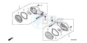 CBF600NA9 France - (F / ABS CMF) drawing WINKER (CBF600N/NA)