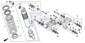 XR200R drawing REAR CUSHION (2)