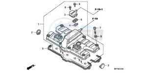 CB1300A9 Europe Direct - (ED / ABS MME TWO) drawing CYLINDER HEAD COVER