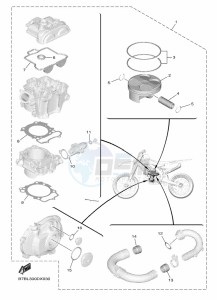 YZ250F (BSB2) drawing PISTON REBUILT KIT