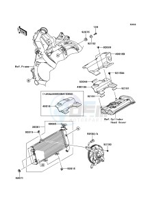 VERSYS KLE650CDF XX (EU ME A(FRICA) drawing Radiator