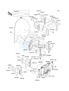 VN 1600 D [VULCAN 1600 NOMAD] (D6F-D8FA) D8FA drawing COWLING