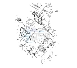 XP T-MAX ABS 500 drawing INTAKE