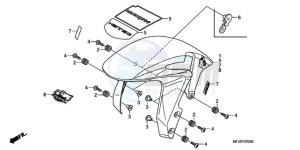 CBR600RR9 France - (F / CMF MME) drawing FRONT FENDER