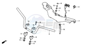 TRX300EX SPORTRAX 300EX drawing HANDLE PIPE