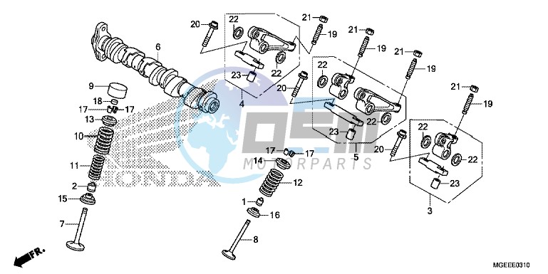 CAMSHAFT/ VALVE (REAR)