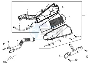 ALLO GT 25KMH 50 drawing AIRFILTER