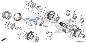 NC750SE NC750S Continue » Europe Direct - (ED) drawing CRANKSHAFT/ PI STON