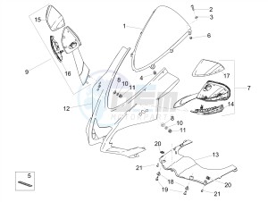 RSV4 1100 RACING FACTORY E4 ABS (EMEA-GSO) drawing Front fairing