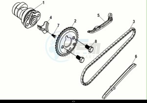 JET 14 125 LC ABS (XC12WX-EU) (E5) (M1) drawing CAM SHAFT-CYL. HEAD L. SIDE COVER