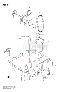 GSX1250FA (E2) drawing OIL PAN - OIL PUMP