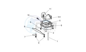 Pegaso 650 Carb drawing Carburettor IV