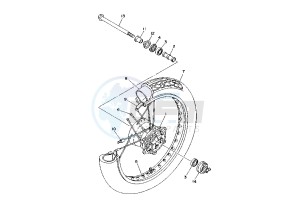 XV S VIRAGO 250 drawing FRONT WHEEL