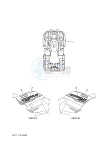 YFM450FWAD YFM450PHF GRIZZLY 450 EPS HUNTER (2LCA) drawing GRAPHICS