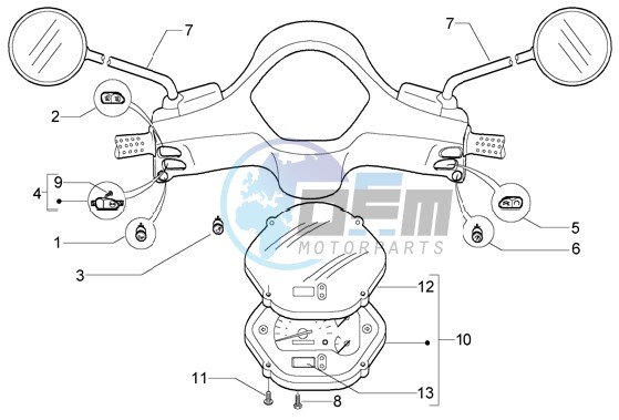 Electrical device-speedometers kms.