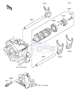 Z1000SX_ABS ZX1000MFF FR GB XX (EU ME A(FRICA) drawing Gear Change Drum/Shift Fork(s)