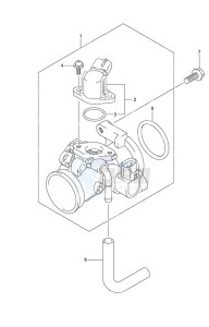 DF 9.9B drawing Throttle Body Remote Control