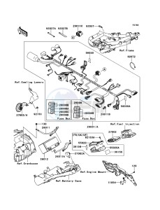 Z750 ABS ZR750MBF FR GB XX (EU ME A(FRICA) drawing Chassis Electrical Equipment