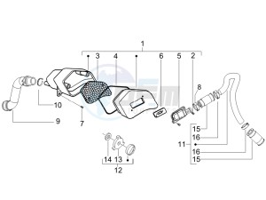 Fly 50 2t drawing Secondairy air box