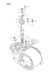 JR50 (P3) drawing CLUTCH COVER - OIL PUMP