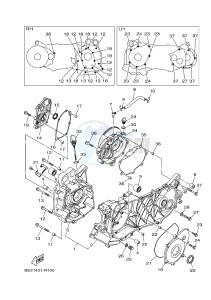 MWS150 MWS150-A TRICITY 155 (BB89) drawing CRANKCASE