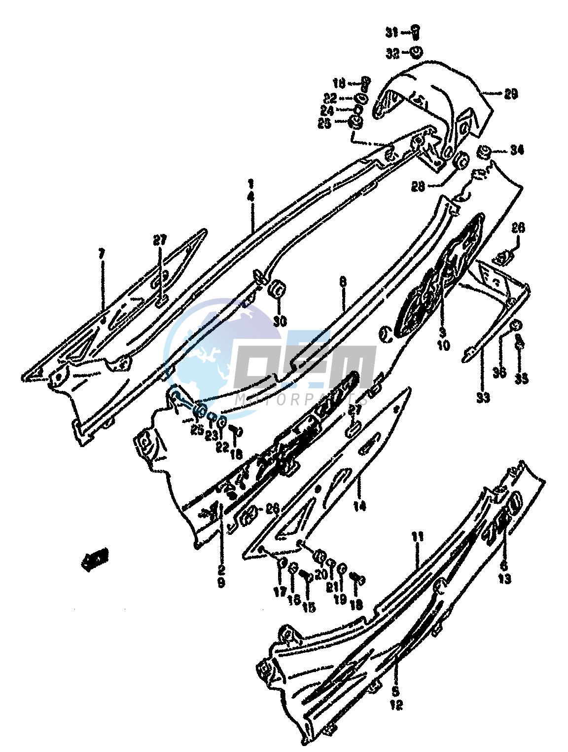 FRAME COVER (MODEL S T)