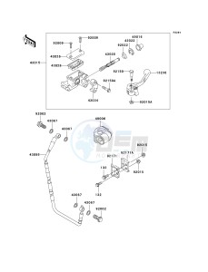 KX 250 M (M2) drawing FRONT MASTER CYLINDER