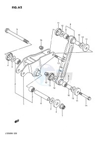 LT250R (E28) drawing CUSHION LEVER (MODEL H J K L)