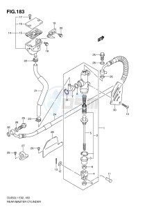 DL650 (E2) V-Strom drawing REAR MASTER CYLINDER (DL650UEL1 E19)