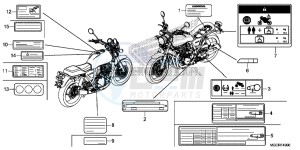 CB1100 UK - (E) drawing CAUTION LABEL