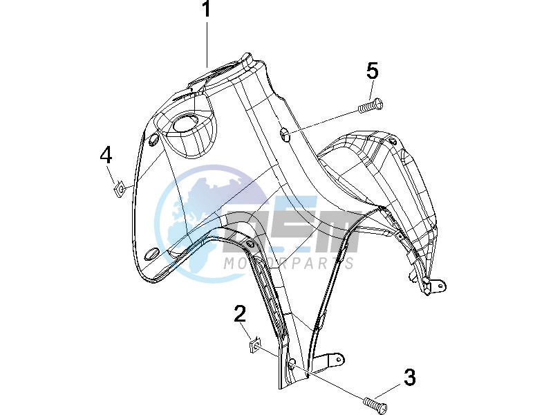 Front glove-box - Knee-guard panel