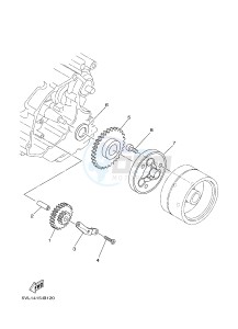 YBR125EGS (43B9) drawing STARTER CLUTCH