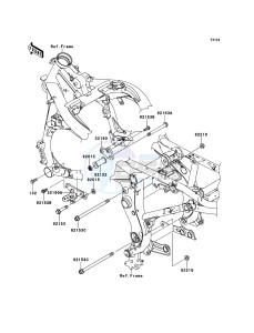 ER-6n ABS ER650B6F GB XX (EU ME A(FRICA) drawing Engine Mount