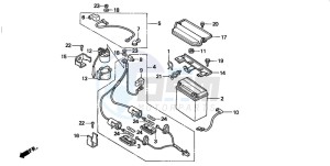 TRX300FW FOURTRAX 300 4X4 drawing BATTERY