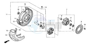 VT750DCB SHADOW SPIRIT drawing REAR WHEEL