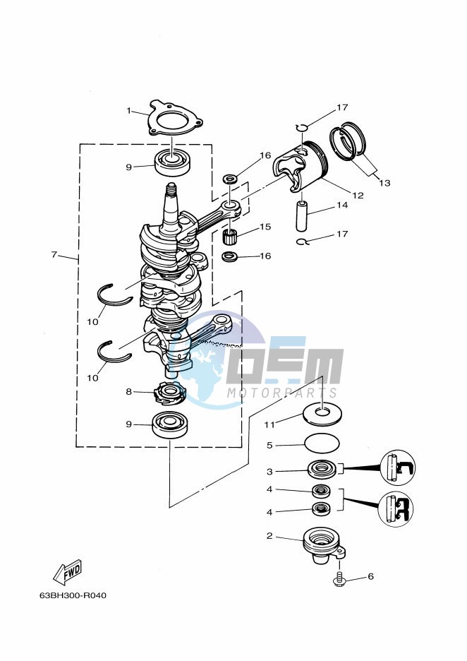 CRANKSHAFT--PISTON