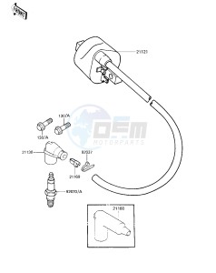 KX 125 C [KX125L] (C1) [KX125L] drawing IGNITION COIL