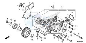 VFR1200XDLF CrossTourer - VFR1200X Dual Clutch 2ED - (2ED) drawing SIDE GEAR CASE