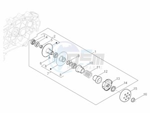 LIBERTY 50 IGET 4T 3V E4-2017-2019 (EMEA) drawing Driven pulley