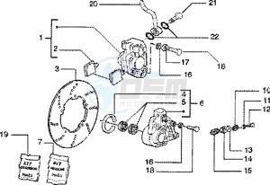 Zip 50 SP Euro 2 drawing Disc brake caliper