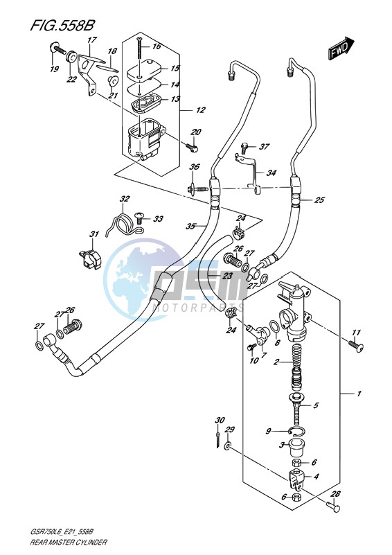 REAR MASTER CYLINDER