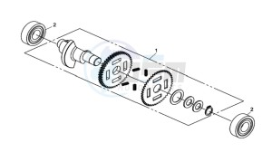 QUAD LANDER 300S ENTRY drawing BALANCE SHAFT