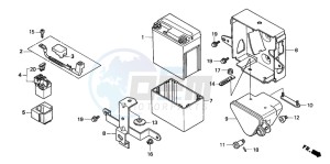 CB250 drawing BATTERY/BATTERY BOX