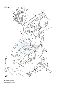 AN400 BURGMAN EU-UK drawing CRANKCASE COVER